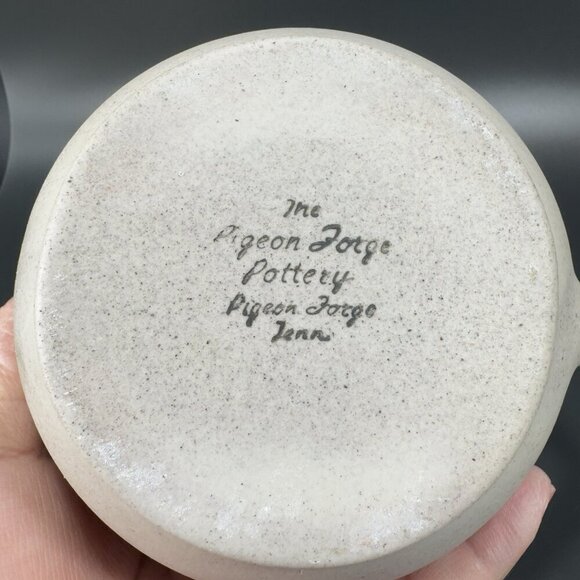 Vintage Pigeon Forge Pottery Signed Jenn Carafe Jug Pitcher Stoneware Pottery - Picture 6 of 13